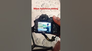 Nikon D3300 Autofocus setting 🔥🔥🤫✌✌❤
