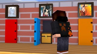 NÃO ESCOLHA A PORTA ERRADA 𝗗𝗢 NARUTO SHINOBI de MINECRAFT POCKET EDITION !! ‹ Ine ›