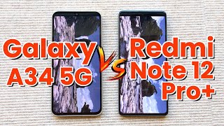 Samsung Galaxy A34 5G vs Redmi Note 12 Pro+ Antutu