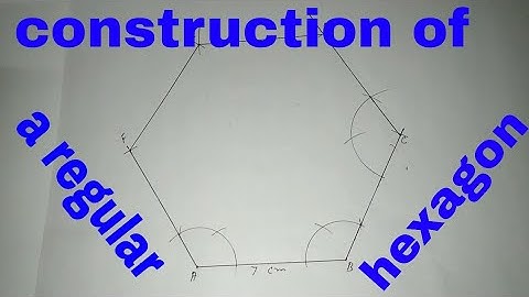 Construction of a regular hexagon.