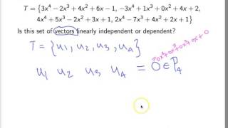 MATH 2010 Linear Independence and Spanning Sets Part 1