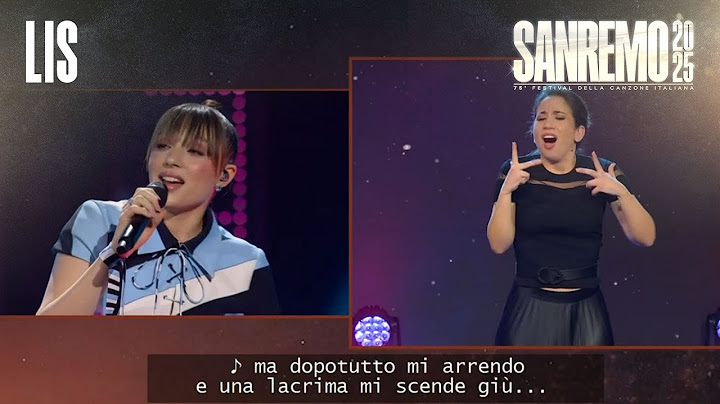 LIS Sanremo 2025 - Sarah Toscano canta “Amarcord”