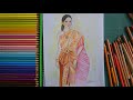 How to draw a beautiful traditional girl  Thai Girl drawing  girl drawing