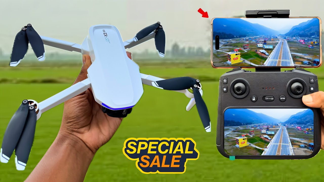 DRONES WALLAH S-X1 MAX 4K Drone Review | 3-Axis Gimbal, GPS & Display Remote! 🔥