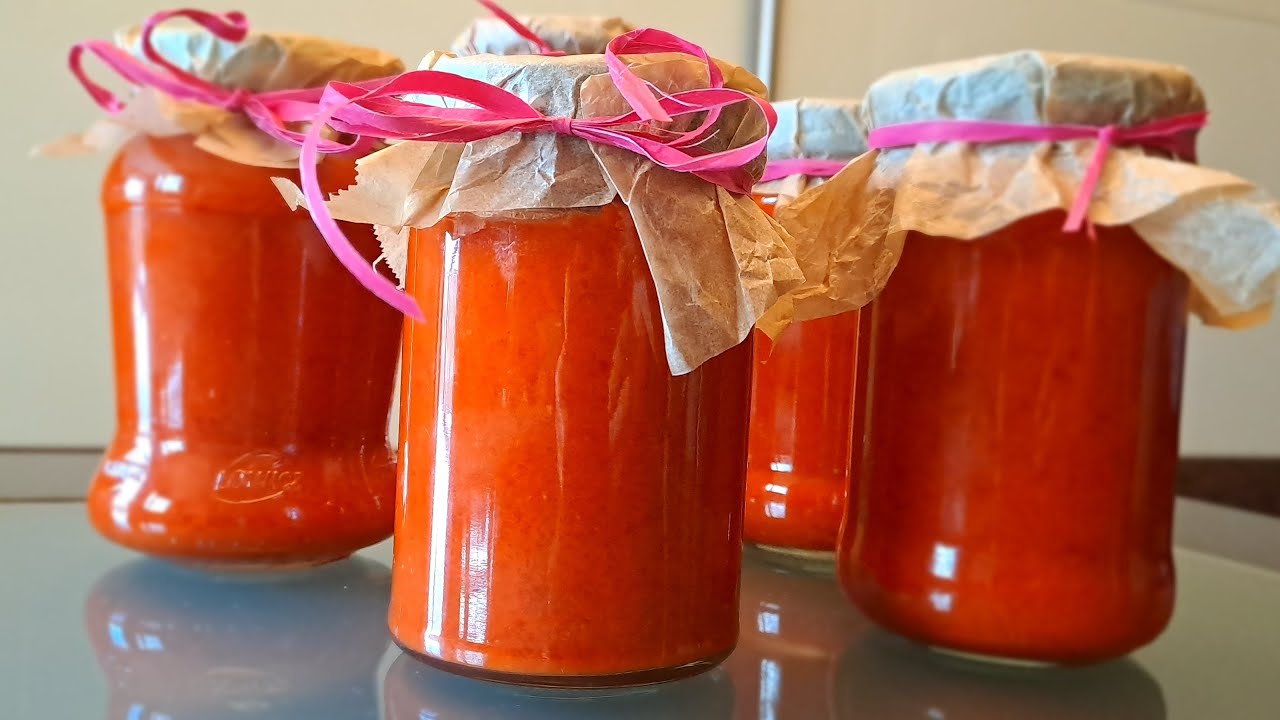 Szybki sos paprykowy- jak ajvar!!! SZYBKO WRZUCAM I ZAMYKAM SŁOIKI ZALUKAJ