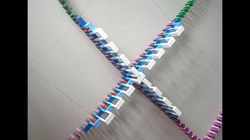 Domino Crossing Speedwall and In and Out Spiral!