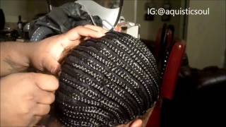 cornrow cap for weaving