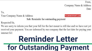 How to Write a Reminder Letter for Overdue Payment | Request Application for Outstanding Payment