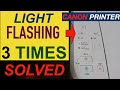 Canon Printer Light Blinking 3 Times "Error Solved".