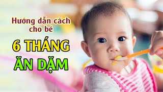 Thực đơn ăn dặm cho bé 6 tháng tuổi - ba mẹ cần biết