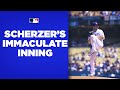 9 pitches, 3 strikeouts! Max Scherzer delivers an immaculate inning against the Padres!