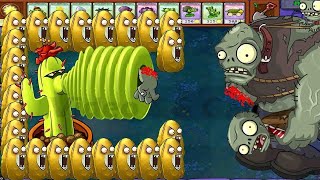 Cactus Cannon vs Giga Dr.Zomboss Yeti - Plants vs Zombies Hack