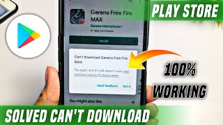 😥 can't download apps from play store | how to solve can't download apps in play store | free fire