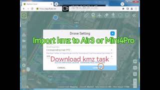 How to import kmz to Air3:Mini3 Pro?