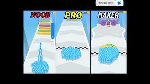 NOOB vs PRO vs HACKER ​in Count Masters || Gameplay || #countmaster || #shorts || #noobprohacker