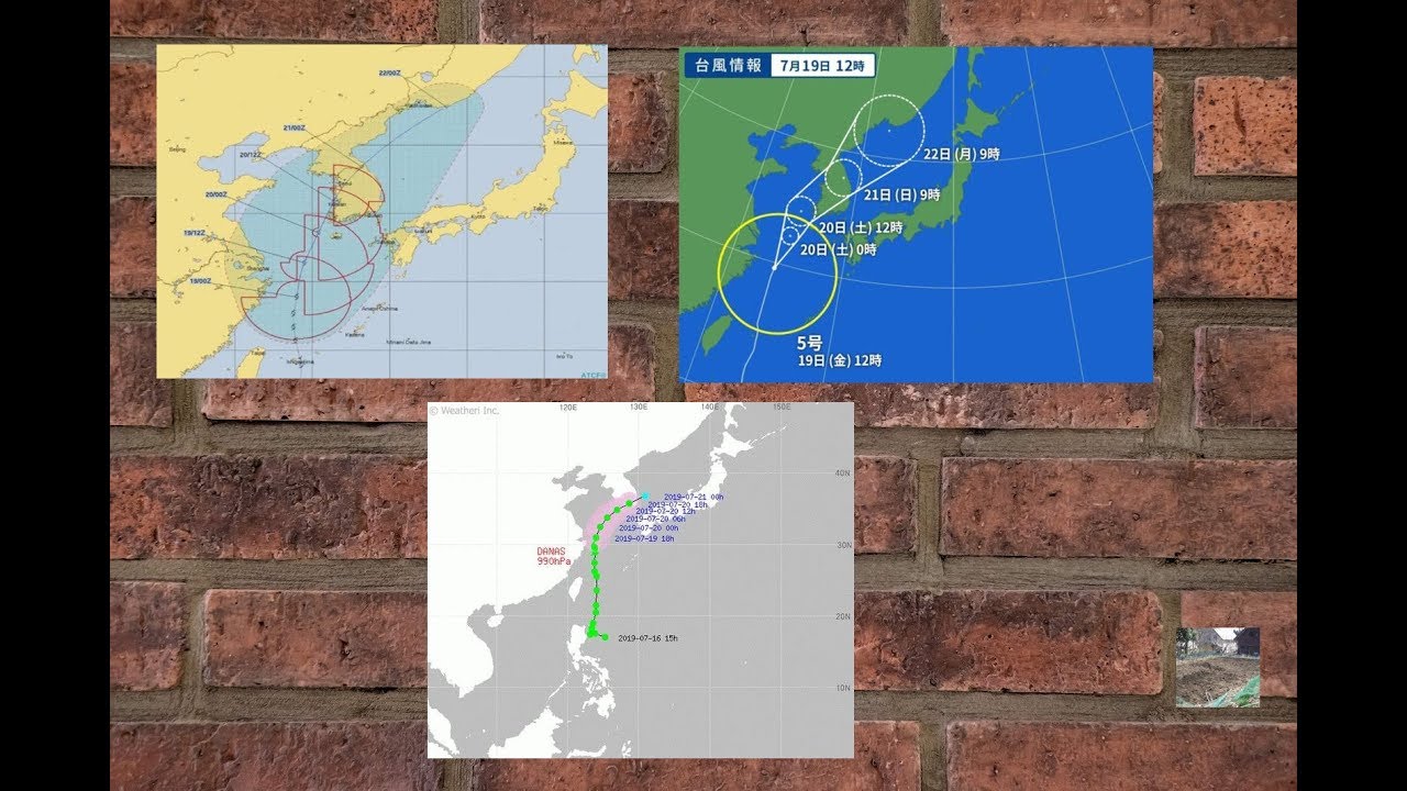 【台風5号】日本、アメリカ、韓国の予想進路を比較した結果 ...