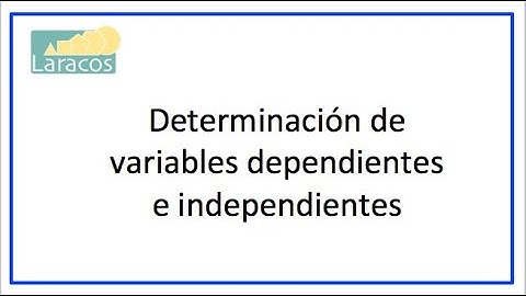 Identificar Variables independiente y dependiente en funciones