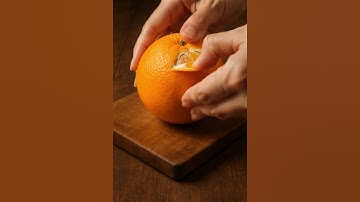 Orange peeled