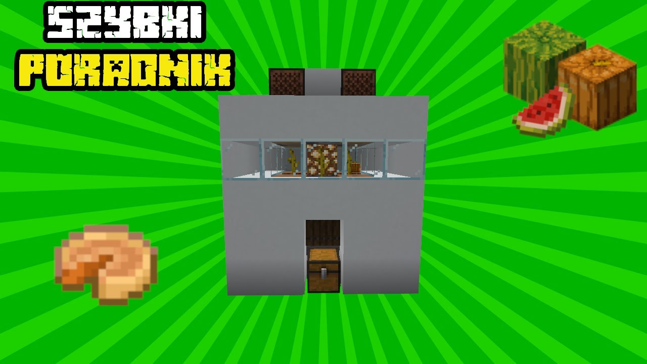 Automatyczna Farma Dyń i Arbuzów Minecraft : Szybki Poradnik #19