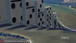 Domino Effect - The Largest Domino Simulation On Real Footage V5