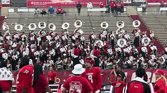 09-27-2025 The University "Spirit of New Mexico" Marching Band play their fight song.