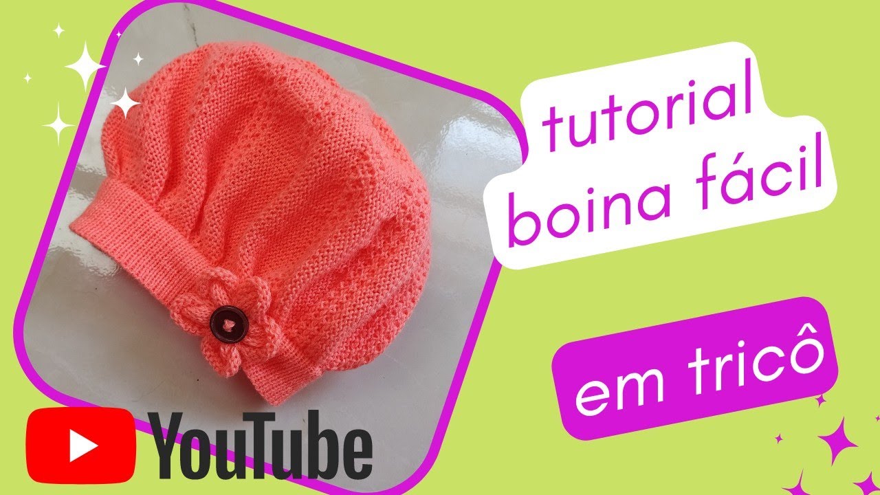 boina com inclinação tamanho 3 a 6 meses