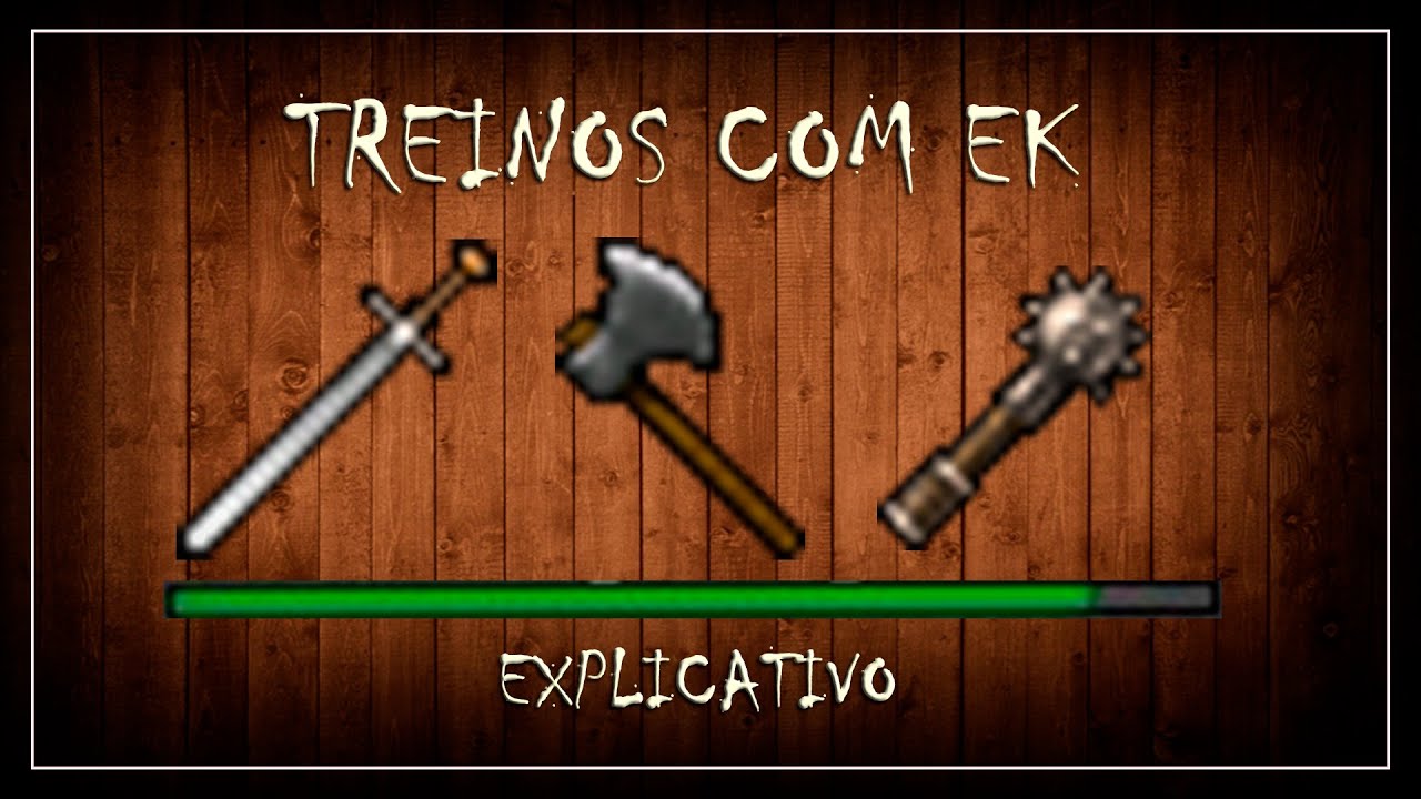 [TIBIA] - TREINOS COM EK (ELITE KNIGHT) | EXPLICATIVO (COMPLETO) - YouTube