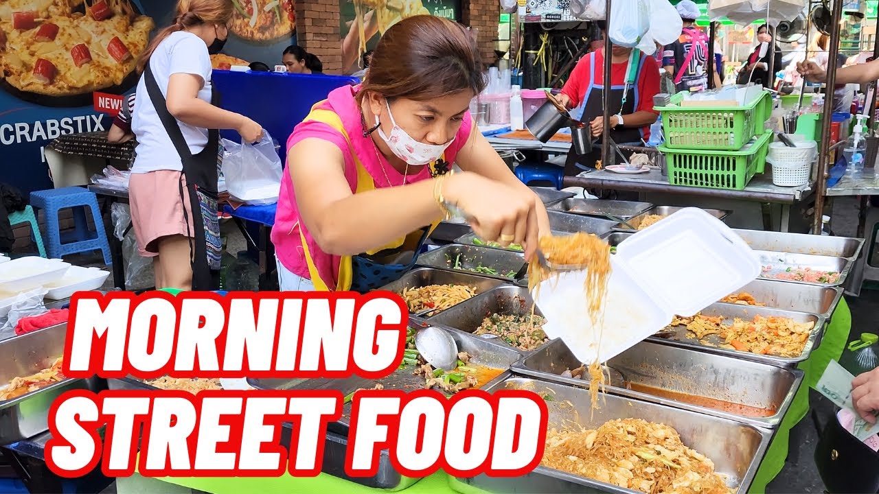 Amazing STREET FOOD Morning Market: A Foodie's Paradise in BANGKOK ...