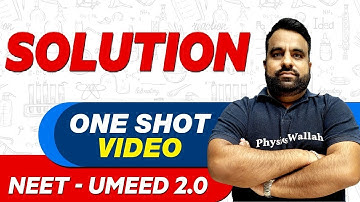 SOLUTION in 1 Shot : All Concepts, Tricks & PYQs | NEET Crash Course | UMEED 2.0