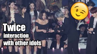 Interaction of twice with other idols || KPOP