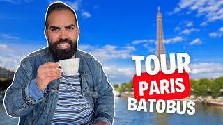 Tour por PARIS en BATOBUS  Recorrido y consejos para visitar Paris en 1 día