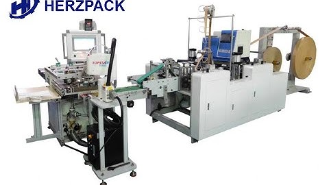 Paper handle pasting machine