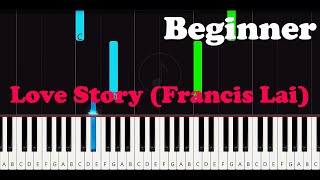 Love Story Francis Lai Easy Piano