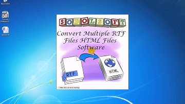 How To Use Convert Multiple RTF Files To HTML Files Software