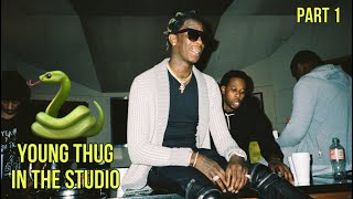 YOUNG THUG IN THE STUDIO (w/ Rich Homie Quan, Migos, Lil Durk & more) [PART 1]