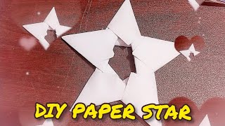 Diy paper star making at home /decor ideas/crazy craft/