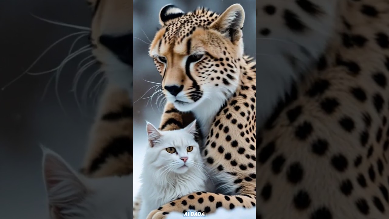 The Sigma Cheeta Rescued The White CAT in SNOW. 