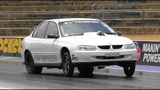 C&V PERFORMANCE TWIN TURBO V8 COMMODORE 1/8 MILE TESTING