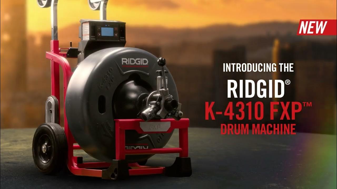 RIDGID® K4310 FXP™ Drum Machine YouTube