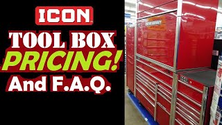 Icon Tool Box Pricing and FAQ (New from Harbor Freight)