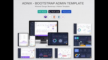 Dashboard UI Kit Bootstrap Web App Template – Adnix