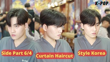 Hướng Dẫn Cắt Kiểu Tóc SIDE PART 6/4 VUỐT RỦ | Style Korea | Ng . Tuấn Barber 17