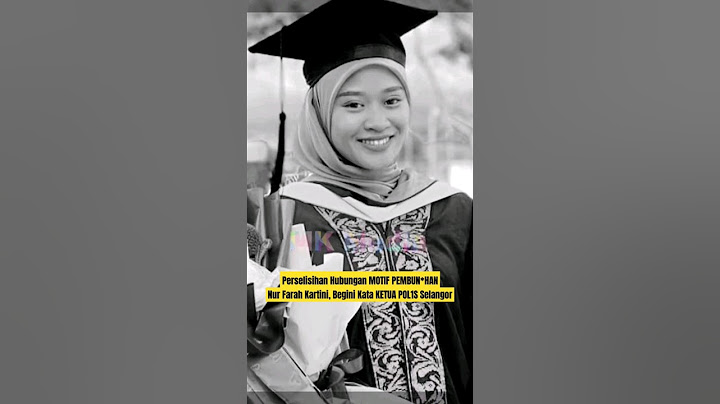 Perselīsihan Hubungan MOT1F PEMBVN*HAN Nur Farah Kartini, Begini Kata KETUA POL1S Selangor