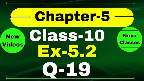 Class 10 Ex 5.2 Q19 | Arithmetic Progression | Q19 Ex 5.2 Class 10 Math | Ex 5.2 Q19 Class 10 Math
