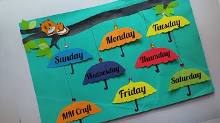 Days Of Week TLM|TLM for primary school|Primary class decoration| Days of week easy TLM| #tlmideas screenshot 2