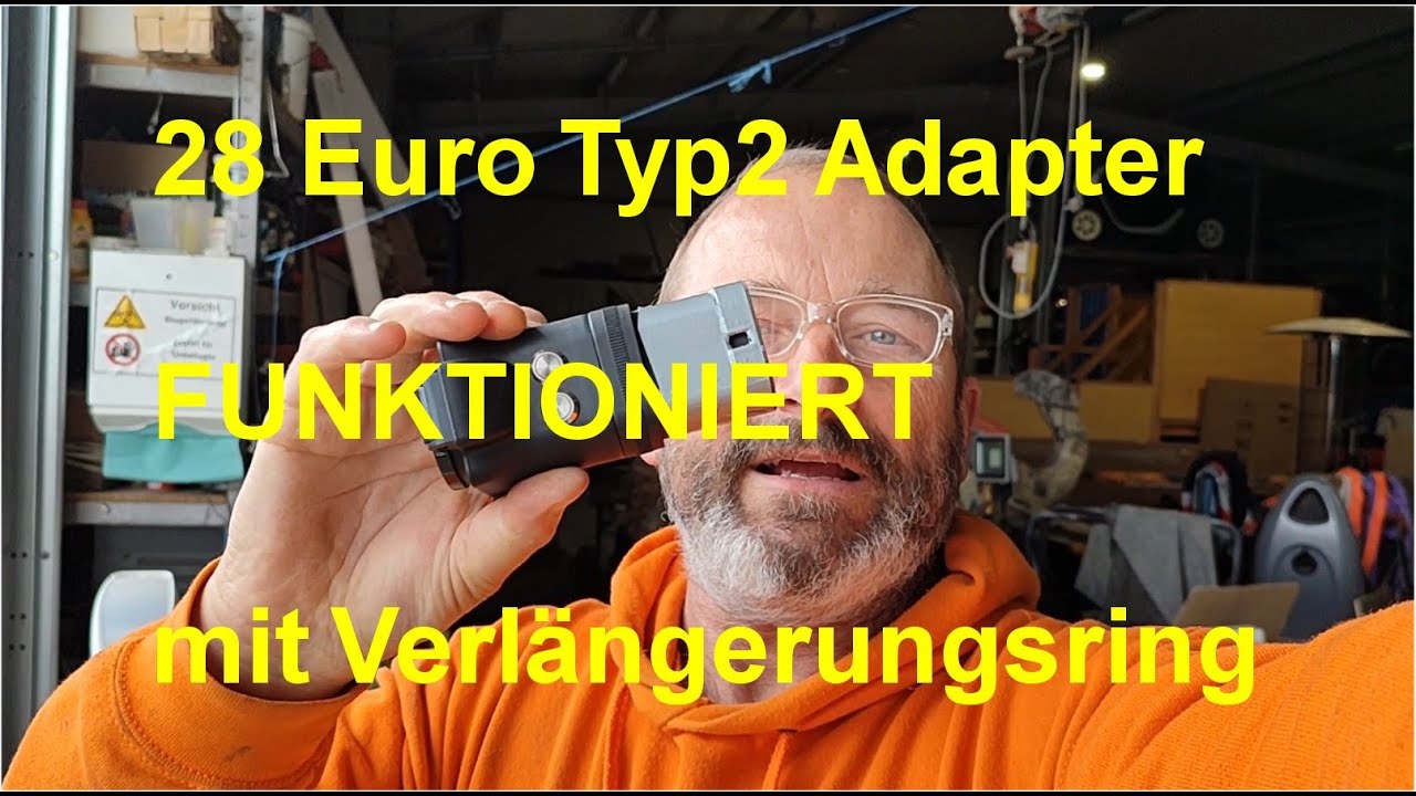Typ2 China Adapter funktioniert mit Verlängerungsring