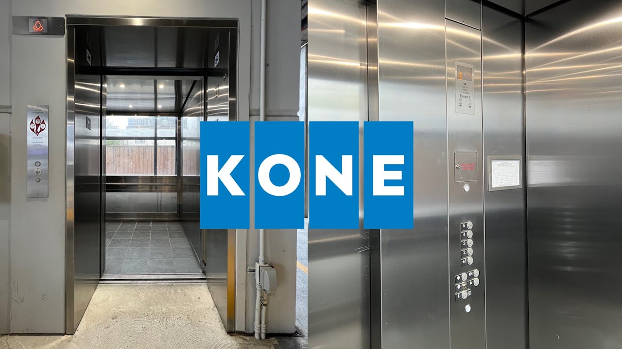 Nice KONE EcoDisc Traction Scenic Elevator Highland Avenue Garage