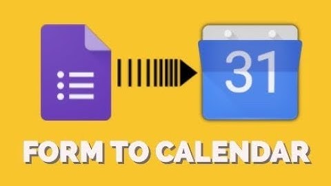 How to create event by submitting form - Form to Calendar
