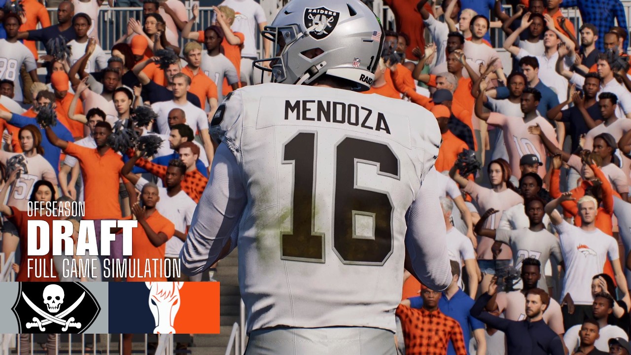 Mendoza | Raiders vs. Broncos | 2026 NFL Draft | Madden NFL 26 Simulation