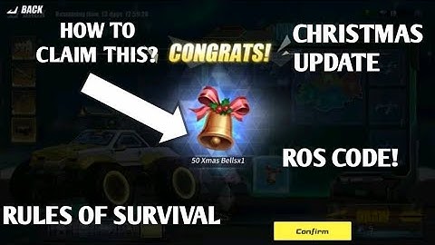 ROS NEW UPDATE: MAY CHRISTMAS CODE BA? RULES OF SURVIVAL